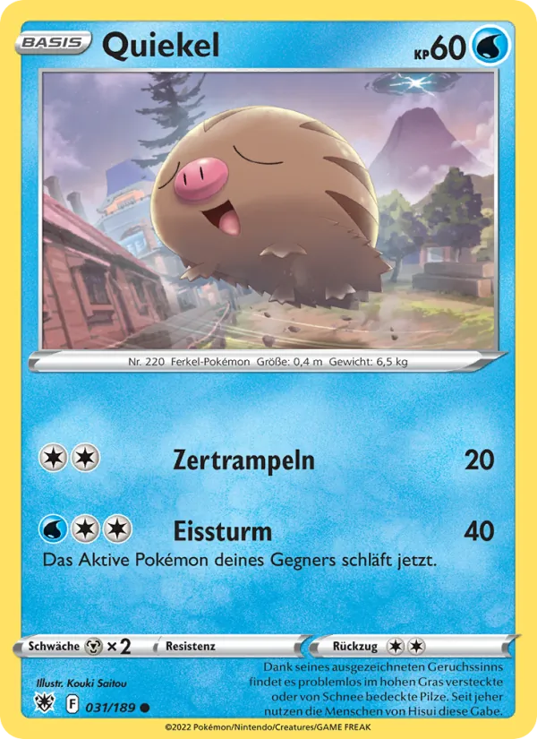 Karte Quiekel aus Astralglanz, Nummer 031/189