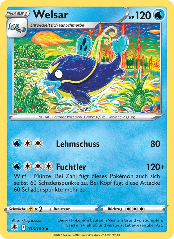 Karte Welsar aus Astralglanz, Nummer 036/189