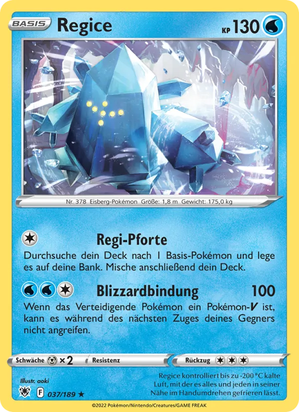 Karte Regice aus Astralglanz, Nummer 037/189