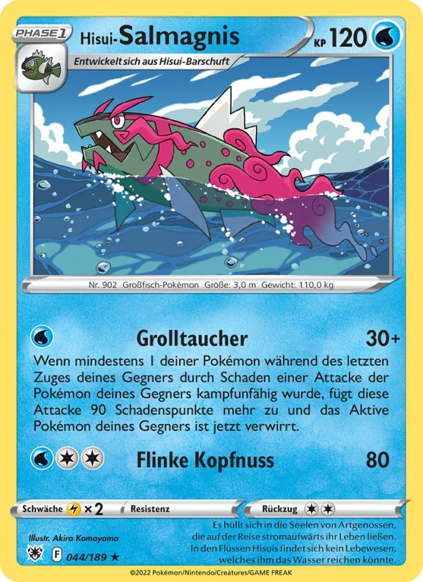 Karte Hisui-Salmagnis aus Astralglanz, Nummer 044/189