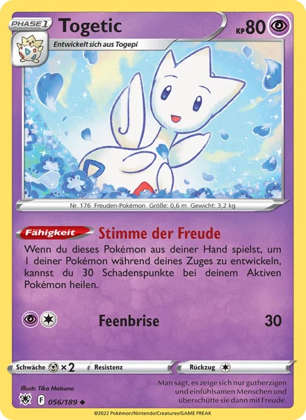 Karte Togetic aus Astralglanz, Nummer 056/189