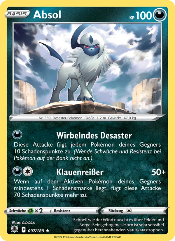 Karte Absol aus Astralglanz, Nummer 097/189