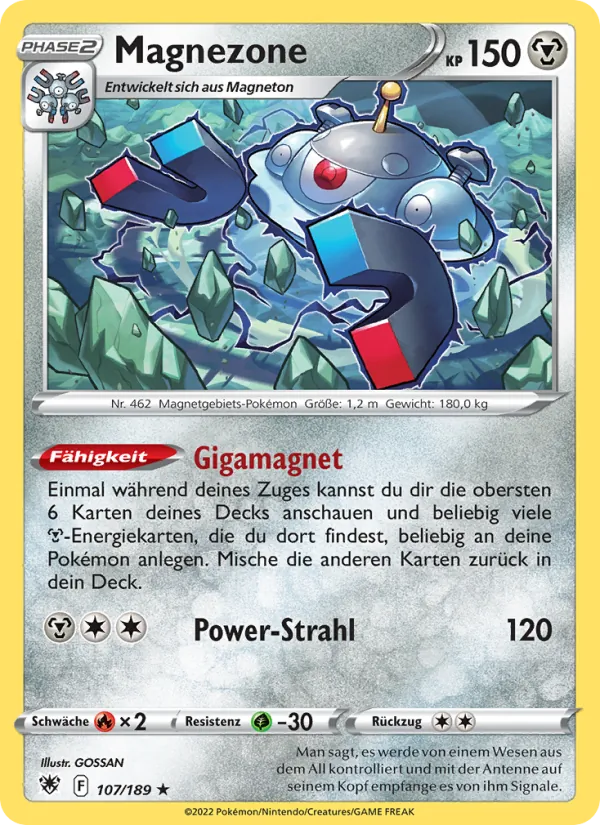 Karte Magnezone aus Astralglanz, Nummer 107/189