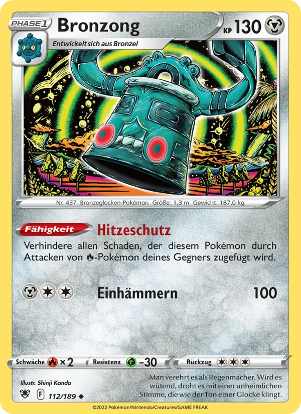 Karte Bronzong aus Astralglanz, Nummer 112/189