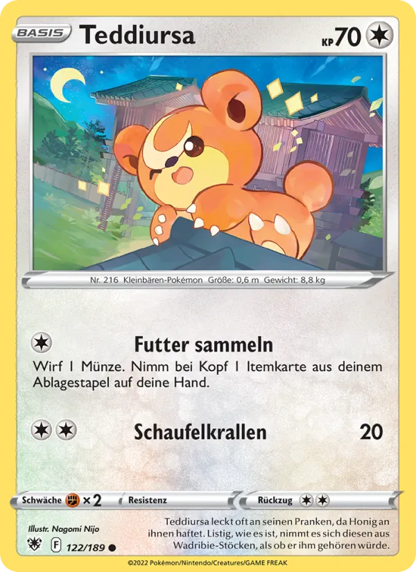 Karte Teddiursa aus Astralglanz, Nummer 122/189