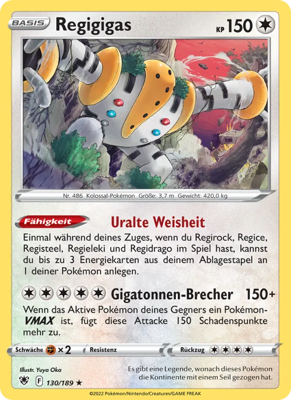 Karte Regigigas aus Astralglanz, Nummer 130/189