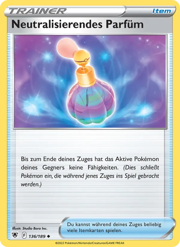 Karte Neutralisierendes Parfüm aus Astralglanz, Nummer 136/189