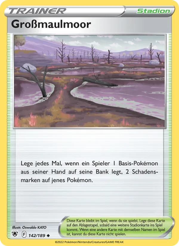 Karte Großmaulmoor aus Astralglanz, Nummer 142/189