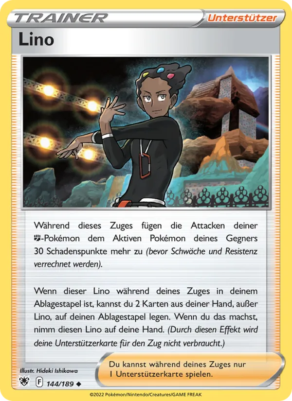 Karte Lino aus Astralglanz, Nummer 144/189
