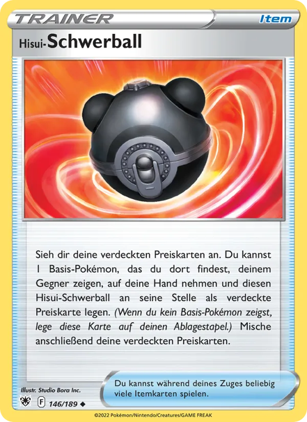 Karte Hisui-Schwerball aus Astralglanz, Nummer 146/189