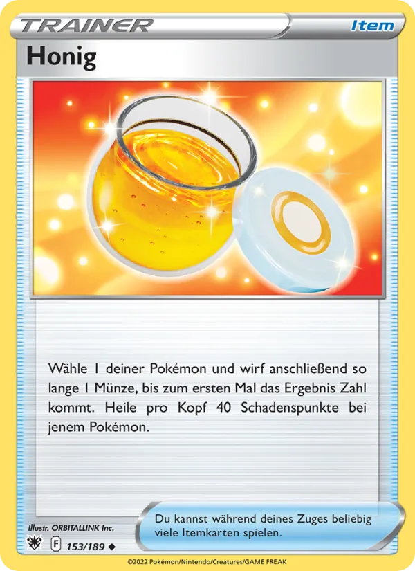 Karte Honig aus Astralglanz, Nummer 153/189