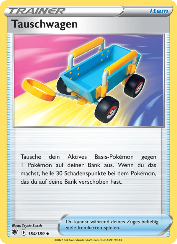 Karte Tauschwagen aus Astralglanz, Nummer 154/189