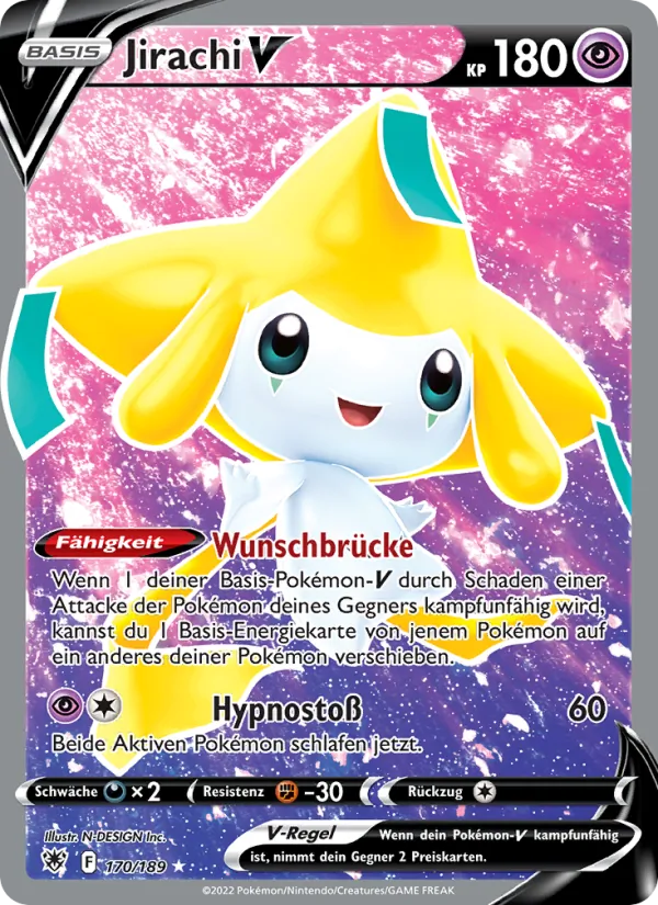 Karte Jirachi V aus Astralglanz, Nummer 170/189