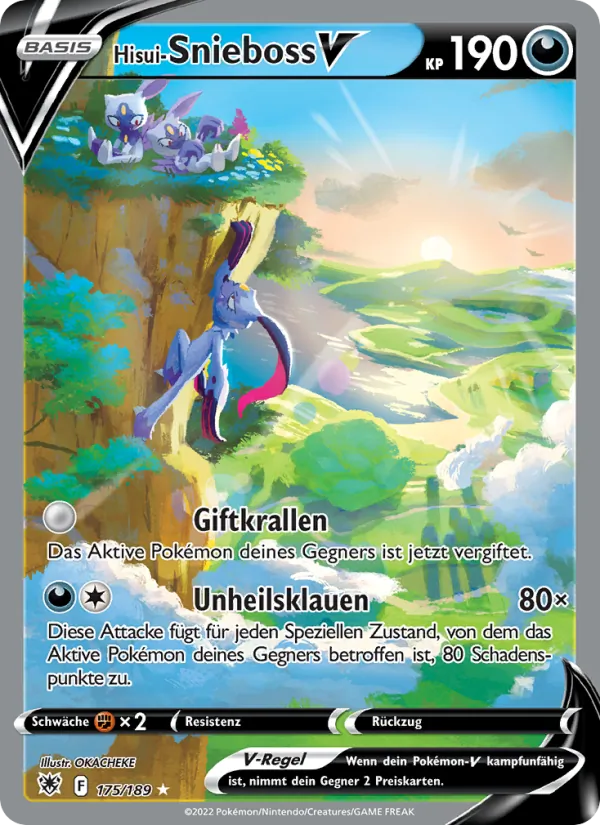 Karte Hisui-Snieboss V aus Astralglanz, Nummer 175/189
