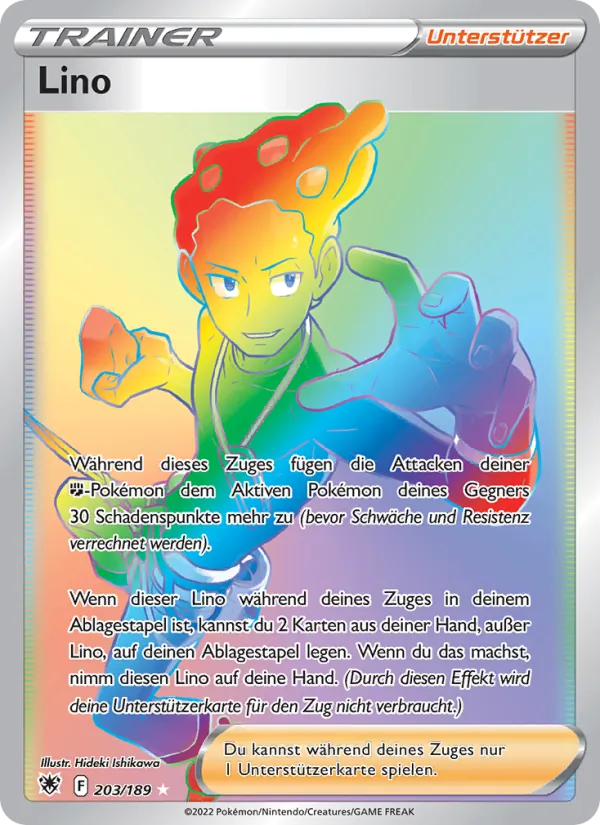 Karte Lino aus Astralglanz, Nummer 203/189