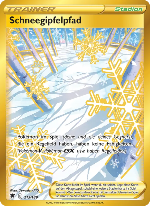 Karte Schneegipfelpfad aus Astralglanz, Nummer 213/189
