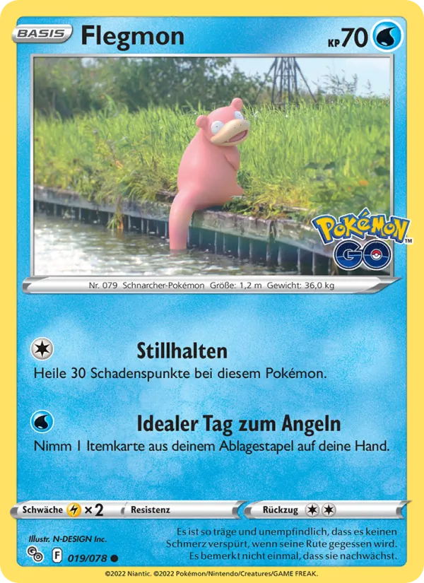 Karte Flegmon aus Pokémon GO, Nummer 019/78