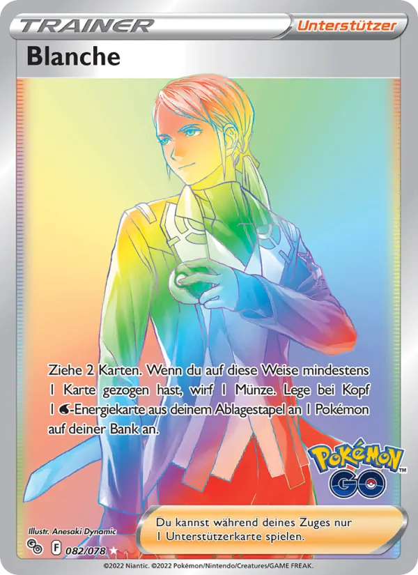 Karte Blanche aus Pokémon GO, Nummer 082/78