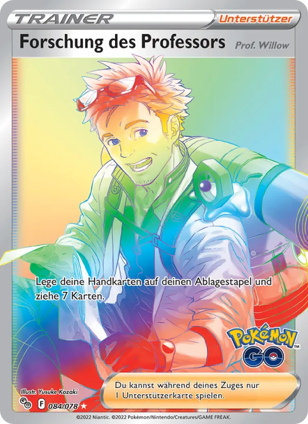 Karte Forschung des Professors aus Pokémon GO, Nummer 084/78