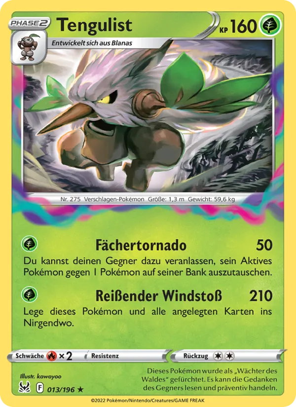 Karte Tengulist aus Verlorener Ursprung, Nummer 013/196