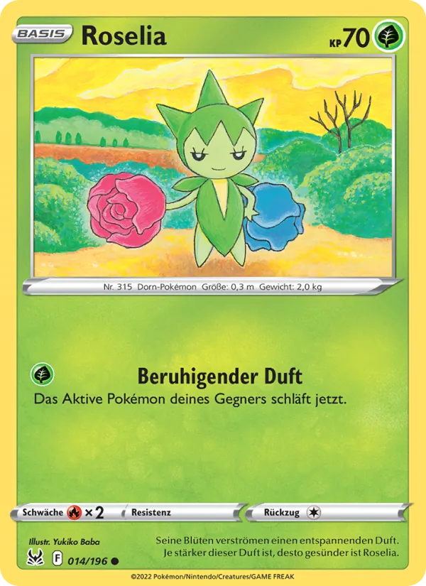 Karte Roselia aus Verlorener Ursprung, Nummer 014/196