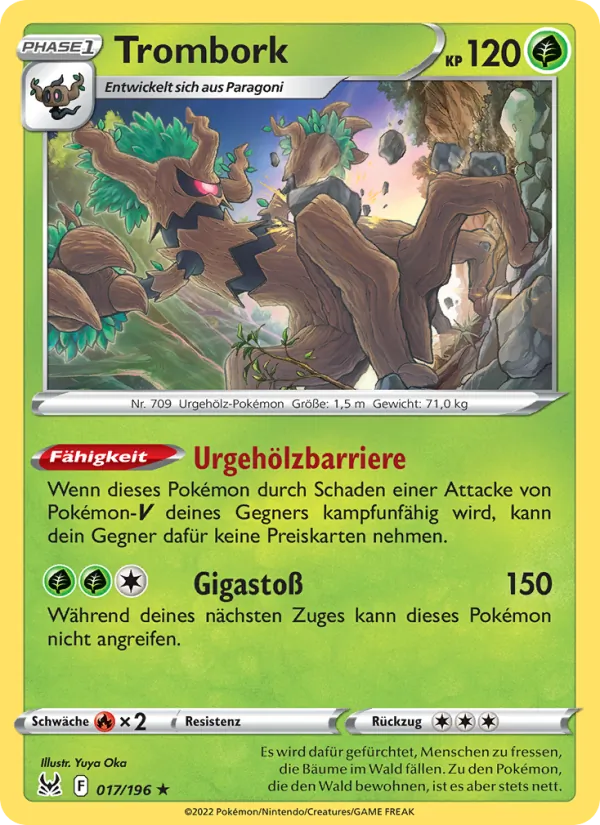 Karte Trombork aus Verlorener Ursprung, Nummer 017/196