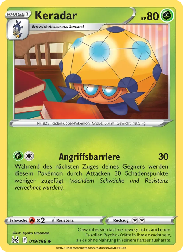 Karte Keradar aus Verlorener Ursprung, Nummer 019/196