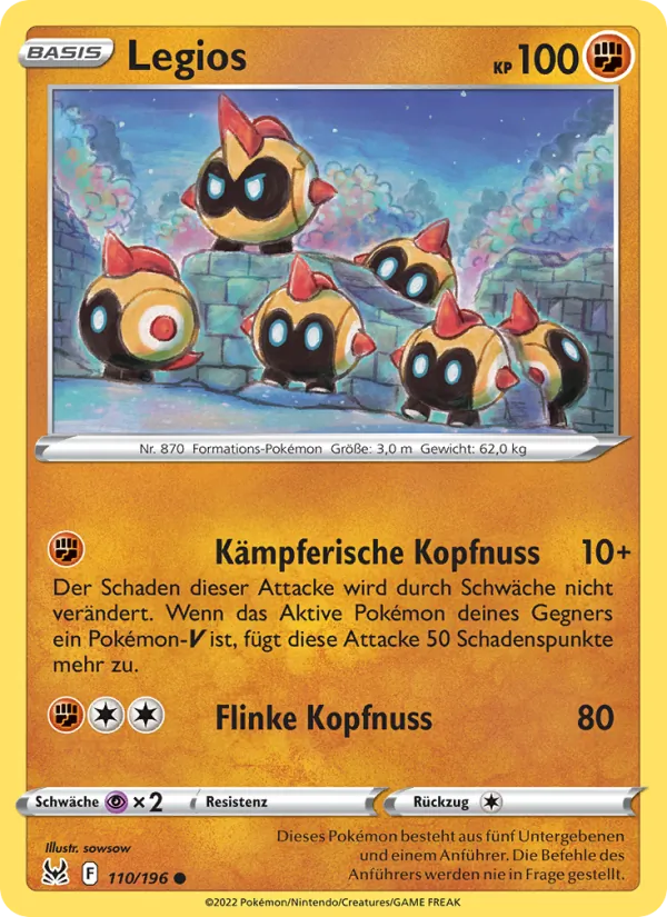 Karte Legios aus Verlorener Ursprung, Nummer 110/196