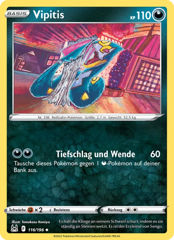 Karte Vipitis aus Verlorener Ursprung, Nummer 116/196