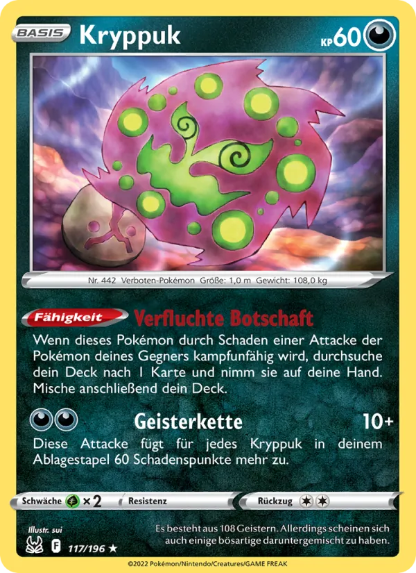Karte Kryppuk aus Verlorener Ursprung, Nummer 117/196