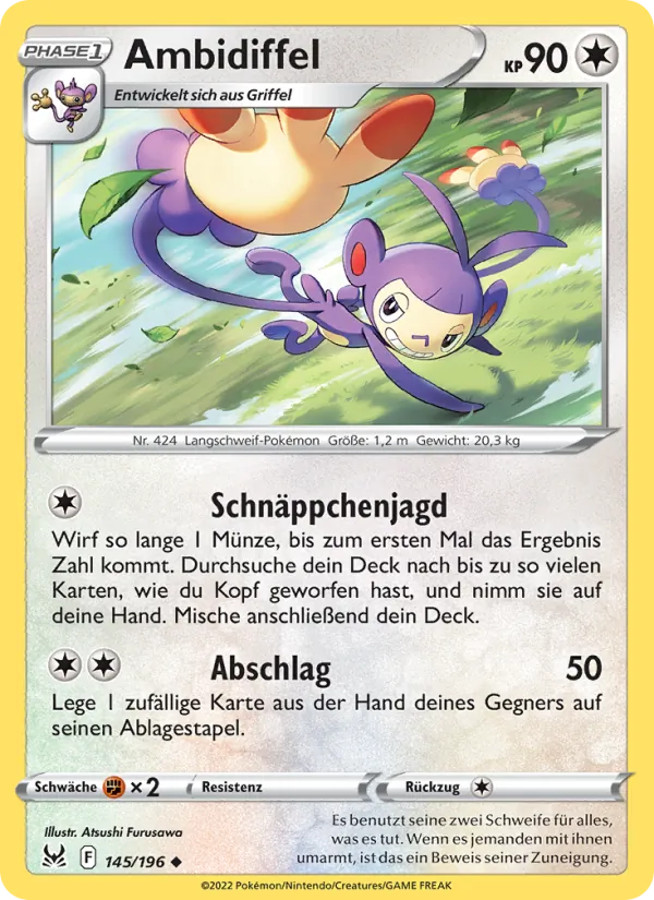 Karte Ambidiffel aus Verlorener Ursprung, Nummer 145/196