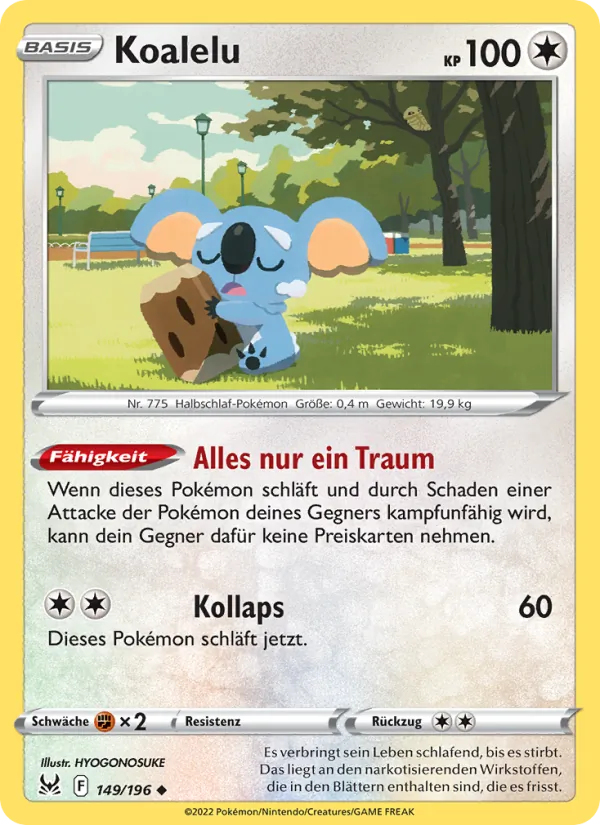 Karte Koalelu aus Verlorener Ursprung, Nummer 149/196