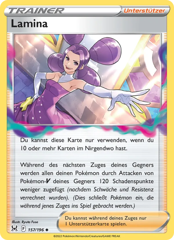 Karte Lamina aus Verlorener Ursprung, Nummer 157/196