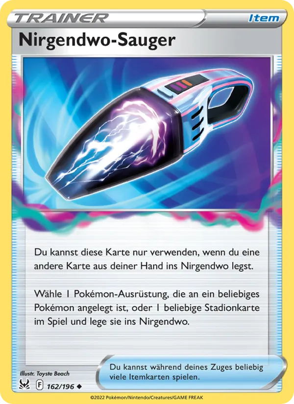 Karte Nirgendwo-Sauger aus Verlorener Ursprung, Nummer 162/196