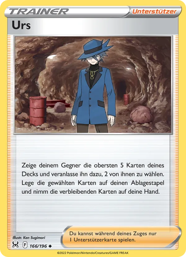 Karte Urs aus Verlorener Ursprung, Nummer 166/196