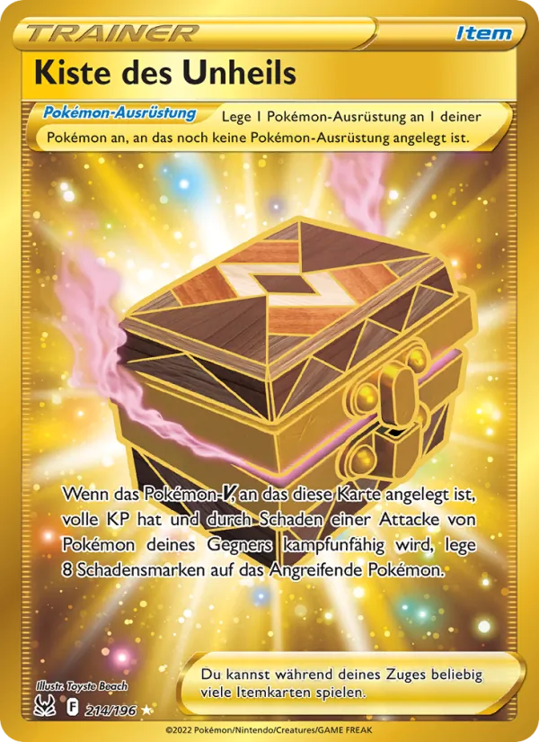 Karte Kiste des Unheils aus Verlorener Ursprung, Nummer 214/196