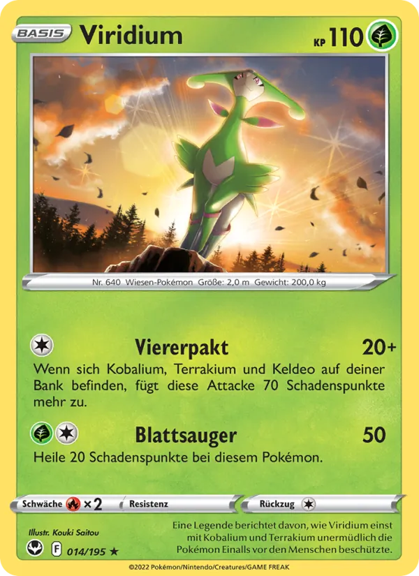 Karte Viridium aus Silberne Sturmwinde, Nummer 014/195