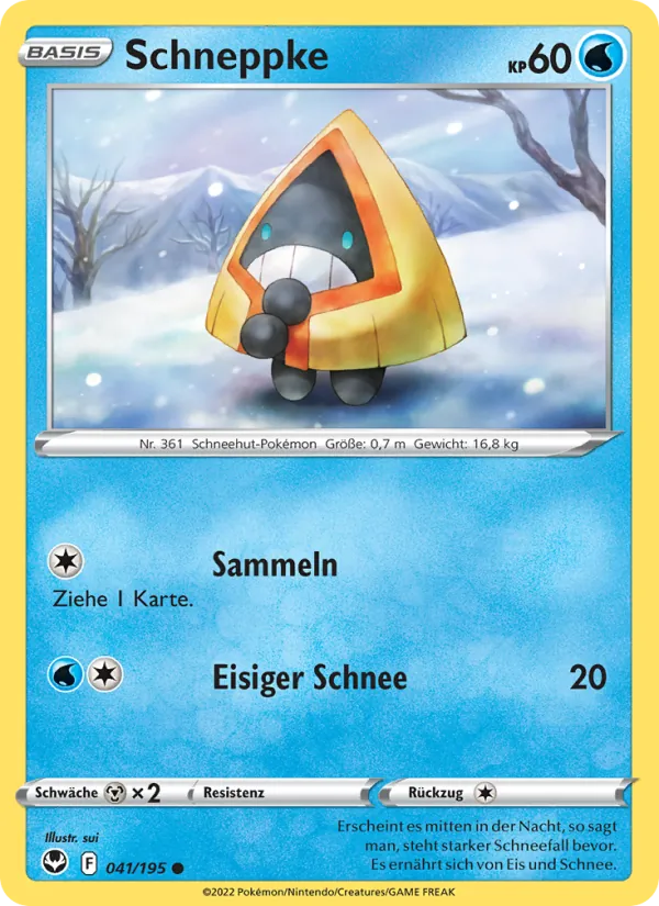 Karte Schneppke aus Silberne Sturmwinde, Nummer 041/195