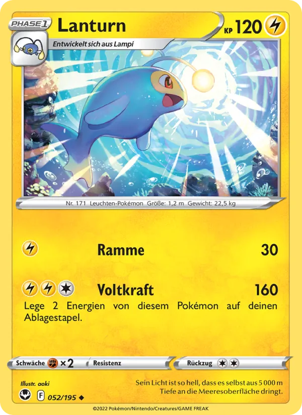 Karte Lanturn aus Silberne Sturmwinde, Nummer 052/195