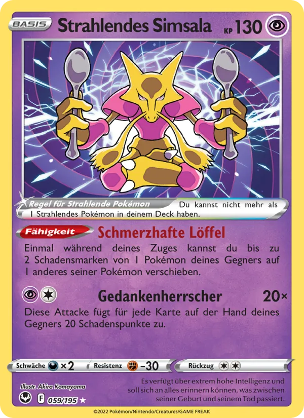 Karte Strahlendes Simsala aus Silberne Sturmwinde, Nummer 059/195