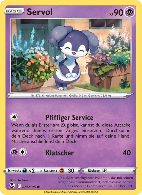 Karte Servol aus Silberne Sturmwinde, Nummer 086/195
