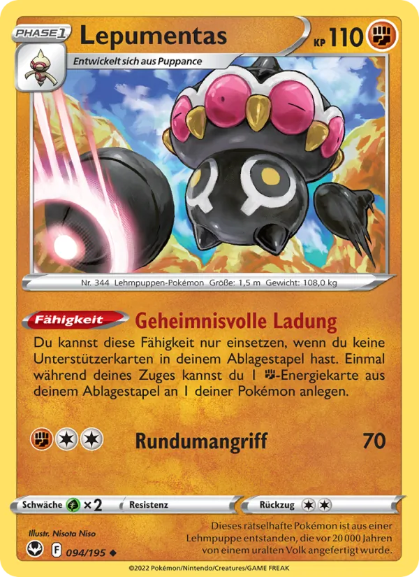 Karte Lepumentas aus Silberne Sturmwinde, Nummer 094/195