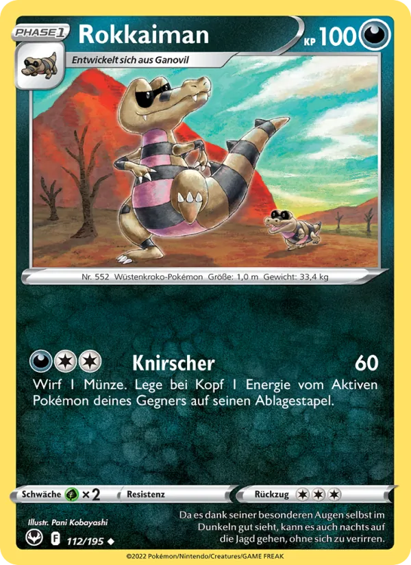 Karte Rokkaiman aus Silberne Sturmwinde, Nummer 112/195