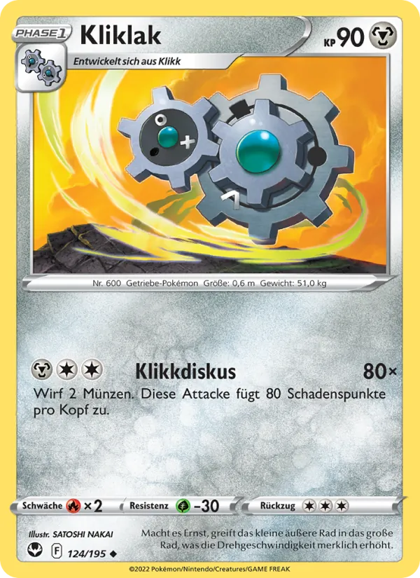 Karte Kliklak aus Silberne Sturmwinde, Nummer 124/195
