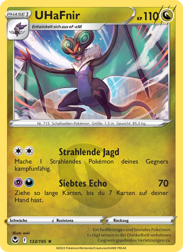 Karte UHaFnir aus Silberne Sturmwinde, Nummer 133/195