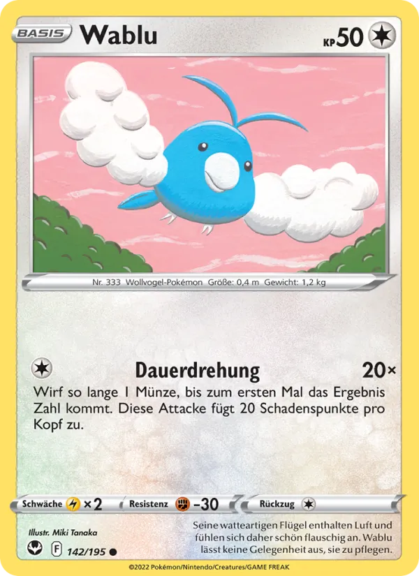 Karte Wablu aus Silberne Sturmwinde, Nummer 142/195