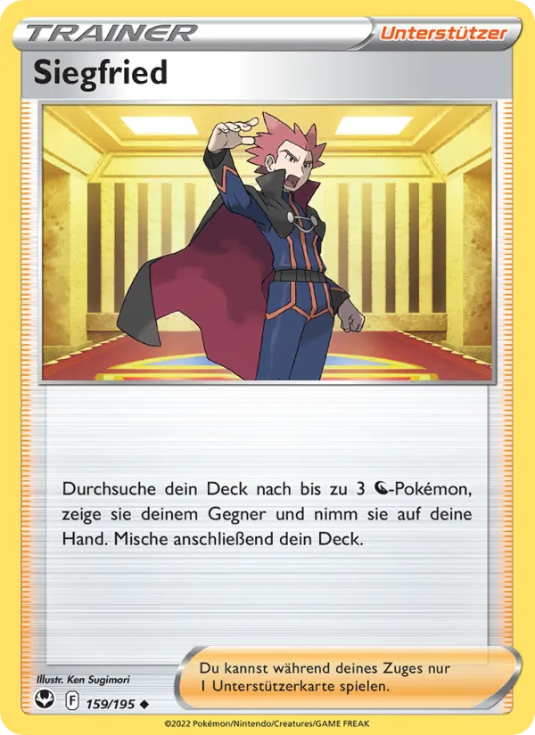 Karte Siegfried aus Silberne Sturmwinde, Nummer 159/195