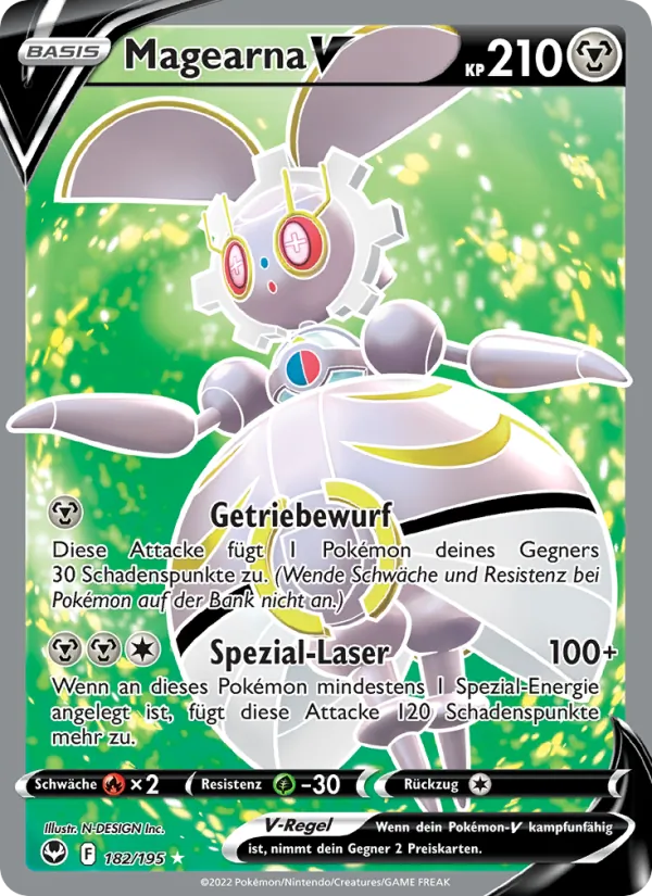 Karte Magearna V aus Silberne Sturmwinde, Nummer 182/195