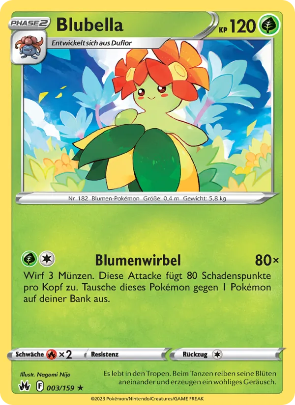 Karte Blubella aus Zenit der Könige, Nummer 003/159