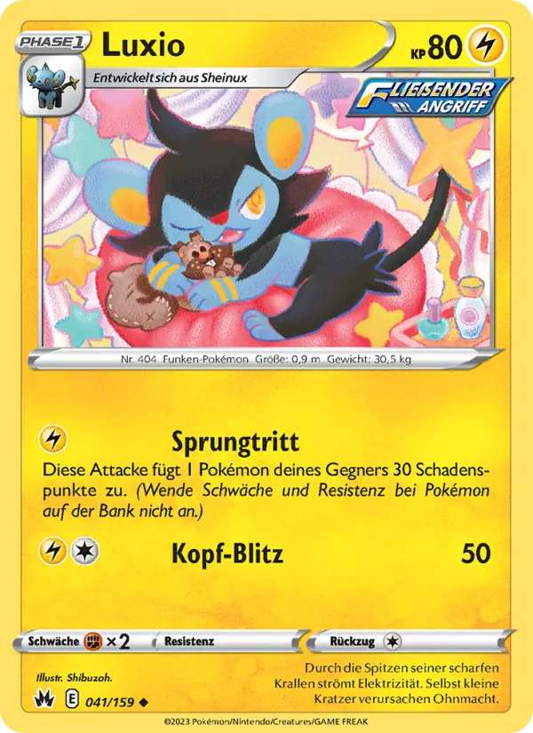 Karte Luxio aus Zenit der Könige, Nummer 041/159